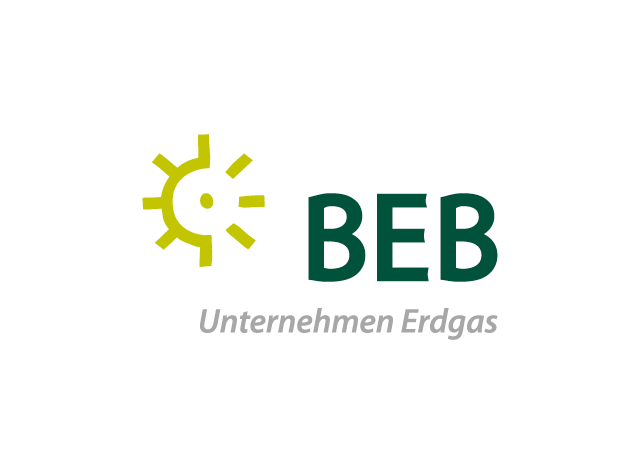 BEB Logo mit Unterzeile »Unternehmen Erdgas«