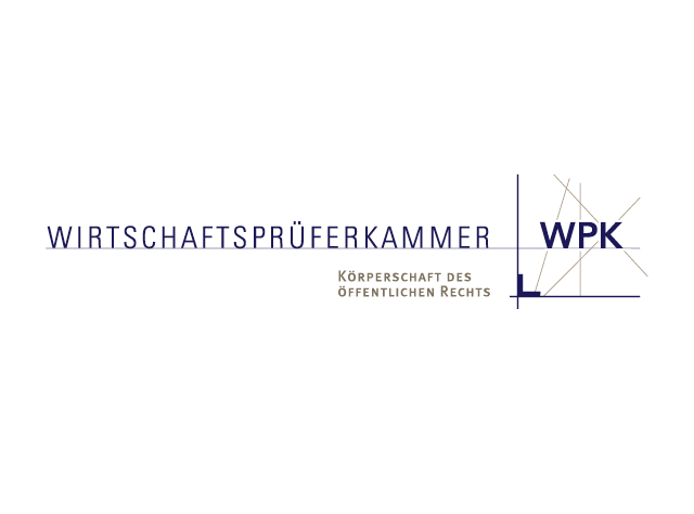 Wirtschaftsprüferkammer WPK Logo mit Unterzeile »Körperschaft des öffentlichen Rechts«