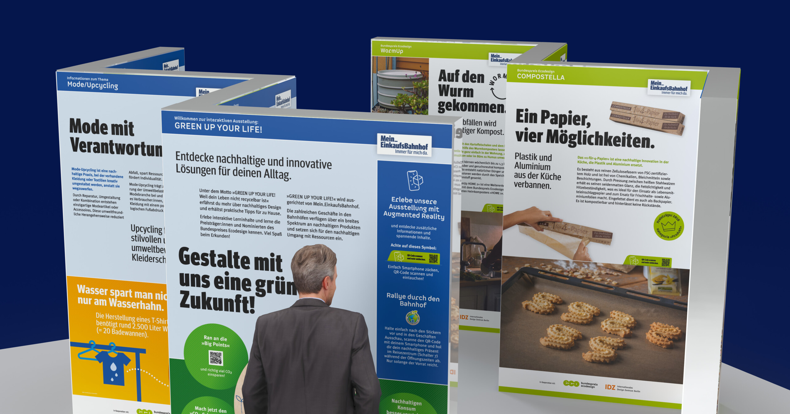 3D-Modell Ausstellung EcoDesign und Nachhaltigkeit, Close Up