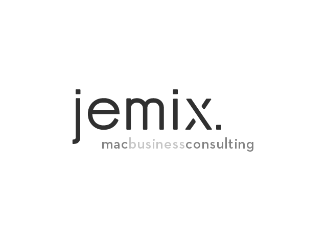 Jemix Logo mit Unterzeile »Mac Business Consulting«